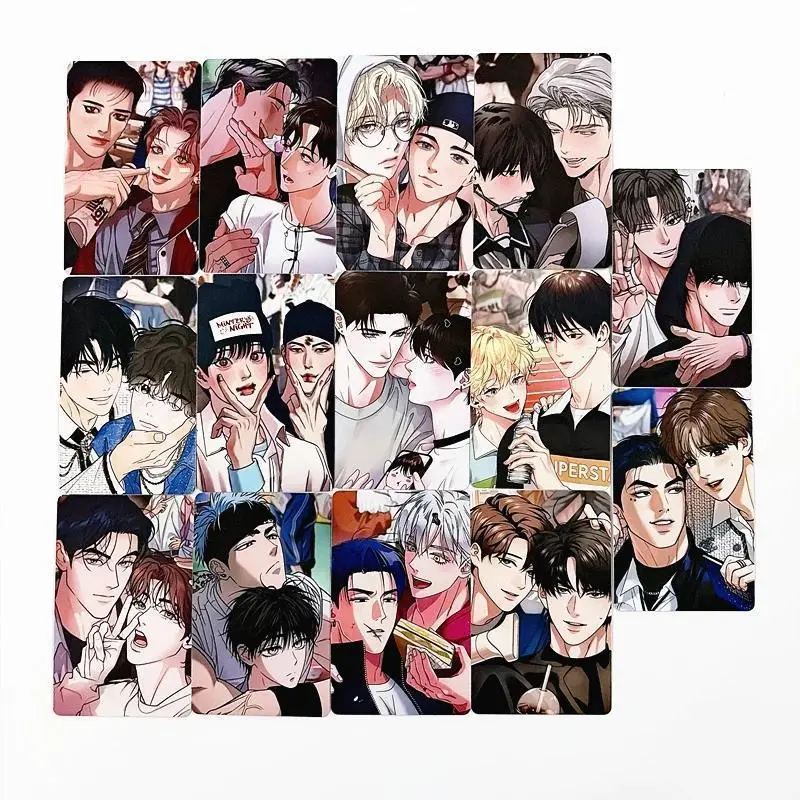 14-28PCS 2026 World Tour Korean BL Manhwa Photocards Set  Cute Couple Character Double Sided Lomo Cards Fan Merch Gift