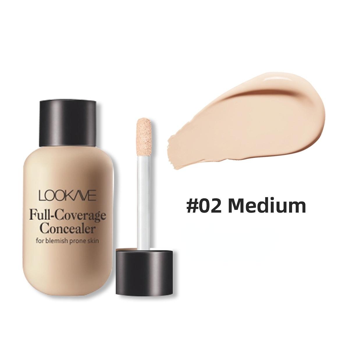 Lightweight and Compact Mini Liquid Concealer - High Coverage To Conceal Blemishes, Dark Circles, and Imperfections, Travel-sized, Makeup