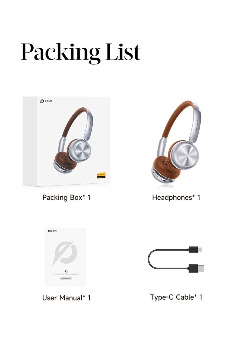 Picun R2 Pro Wireless Headphones with ANC, 50 Hours Playtime, App Support, Custom EQ3 Sound, Music Controls, 80s 90s Throwback Design, Lightweight Audio Electronic Earbuds, traveling gadgets, Aesthetic Multicolor Headset Bluetooth Connection Retro Picun R2 Pro Wireless Headphones with ANC, 50 Hours Playtime, App Support, Custom EQ3 Sound, Music Controls, 80s 90s Throwback Design, Lightweight Audio Electronic Earbuds, traveling gadgets, Aesthetic Multicolor Headset Bluetooth Connection Retro