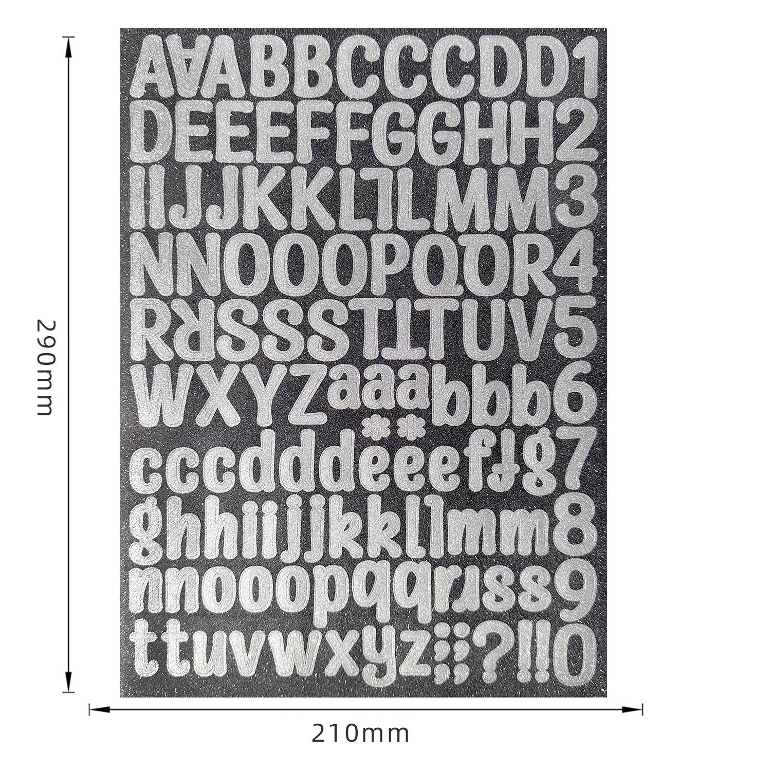 8 Letter Stickers, 8 Colors Alphabet Number Stickers, Shiny Gold Silver Letters, Christmas Gift, DIY Crafts, Scrapbook, Envelope, Card, Sign Decor, Glossy Stickers, Aesthetic Stickers