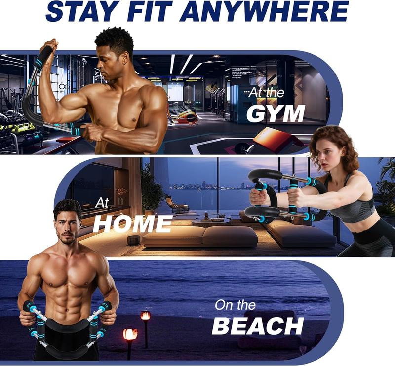 Upgraded Arm Strengthener 3-Level Adjustment Multi-Spring Resistance Torque 30-130 lbs for Beginners Advanced Users Unisex Ideal for Muscle Training Rehabilitation Fitness Sets Strength Recovery Portable Design for Home Travel Use