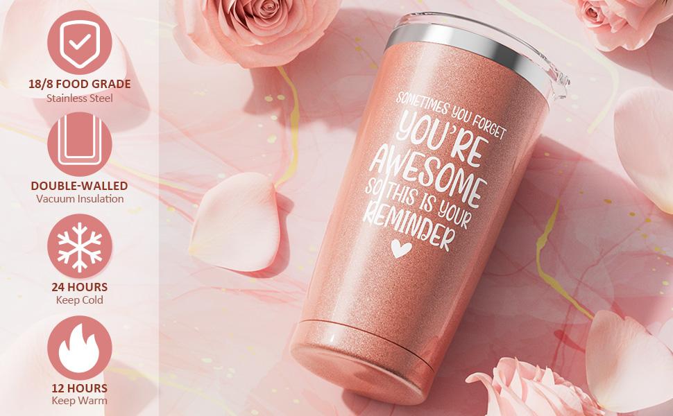 Mayicivo Valentine’s Day Gift Basket for Women – Cozy Flannel Blanket & Stainless Steel Insulated Tumbler, Thoughtful Gift for Mom, Wife & Friends