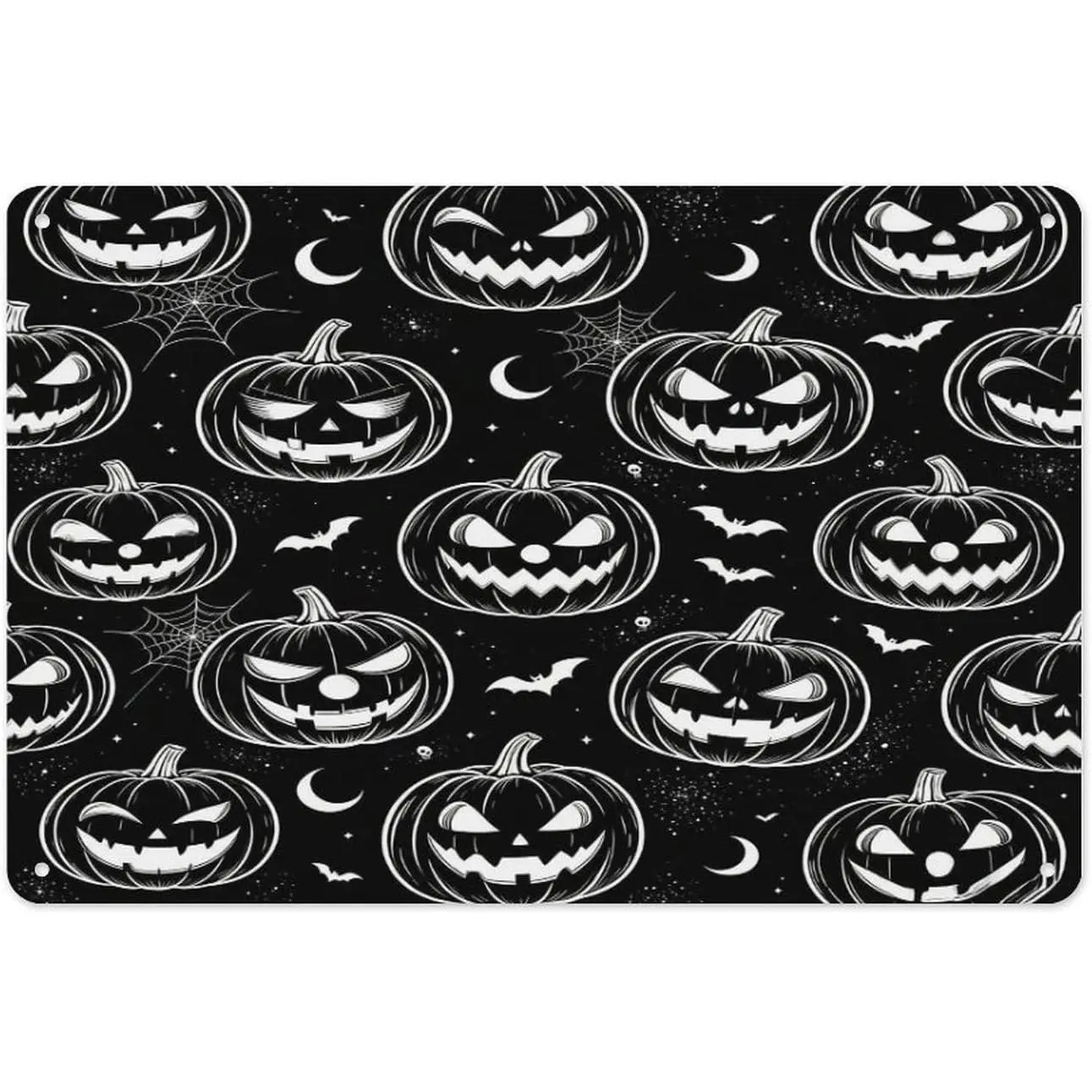 Spooky Pumpkin Sketch Aluminum Plaque Decor Painting| Wall Art Painting Personalized Sign Aluminum Plaque Painting Wall Decoration Painting Decor for Home, Office, Bar, Cafe