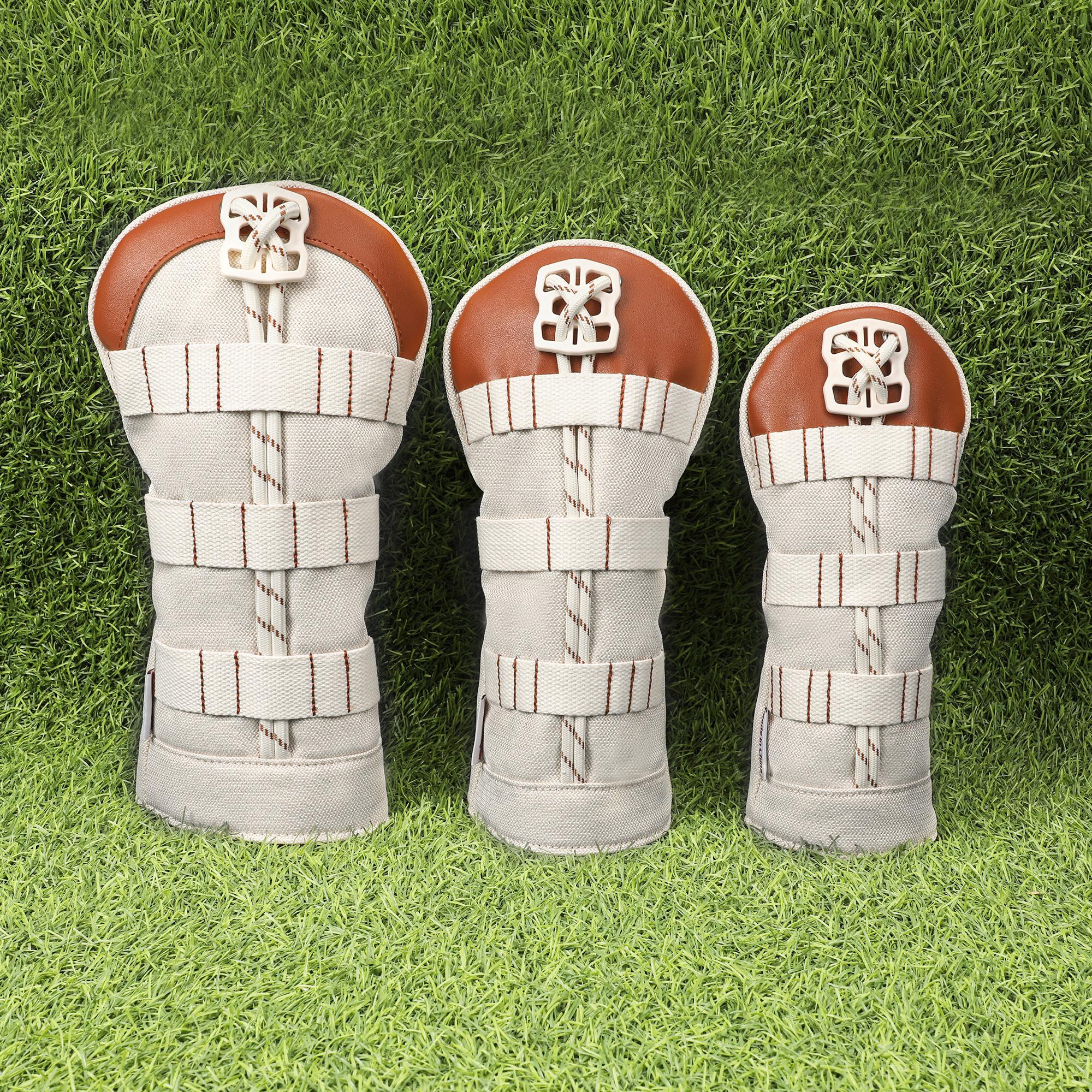 1 pc golf club cover,stylish minimalist and portable,can hold golf tees,suitable for drivers,fairway and hybrids,unisex golf head covers