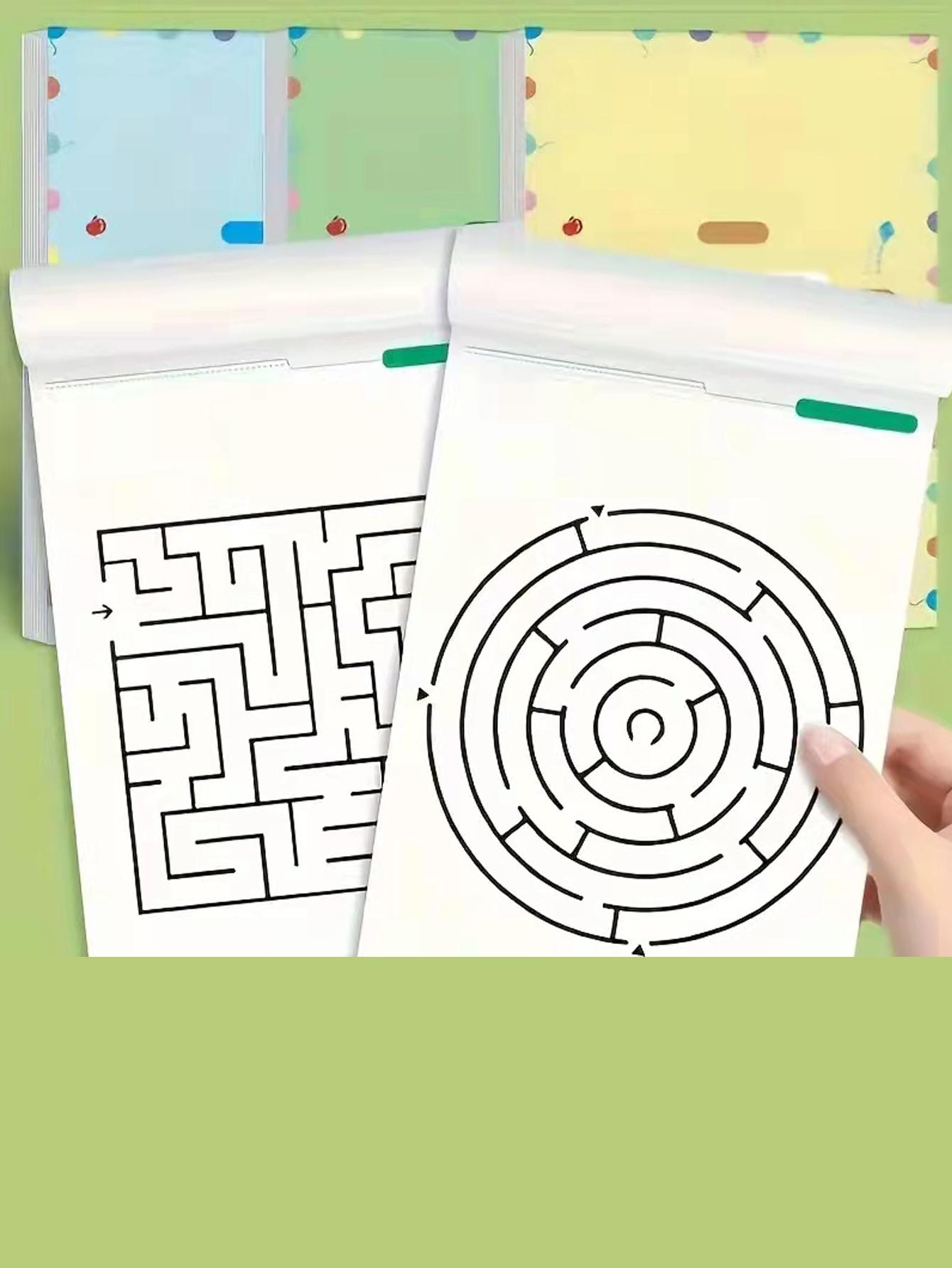 Maze Game Book for Focus Training, Interactive Learning Tool, Early Education Toy for Kids, Perfect Gift for Back-To-School Season