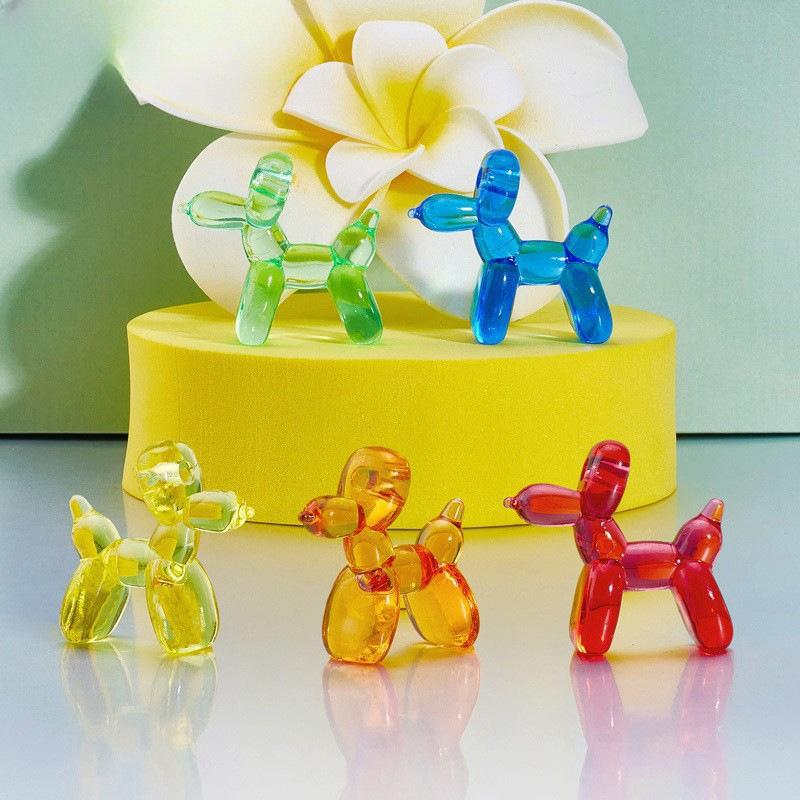 30pcs Mini Resin Dog Figurines, Random Design DIY Handmade Decorations, Christmas New Year Gifts, Home Office Desk Ornaments