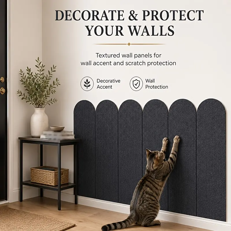12/24-piece textured wall panels - self-adhesive wall decoration panels suitable for use in living rooms, bedrooms, entrance halls and corridors; modern interior decoration panels that offer both wall protection and the functionality of upgrading