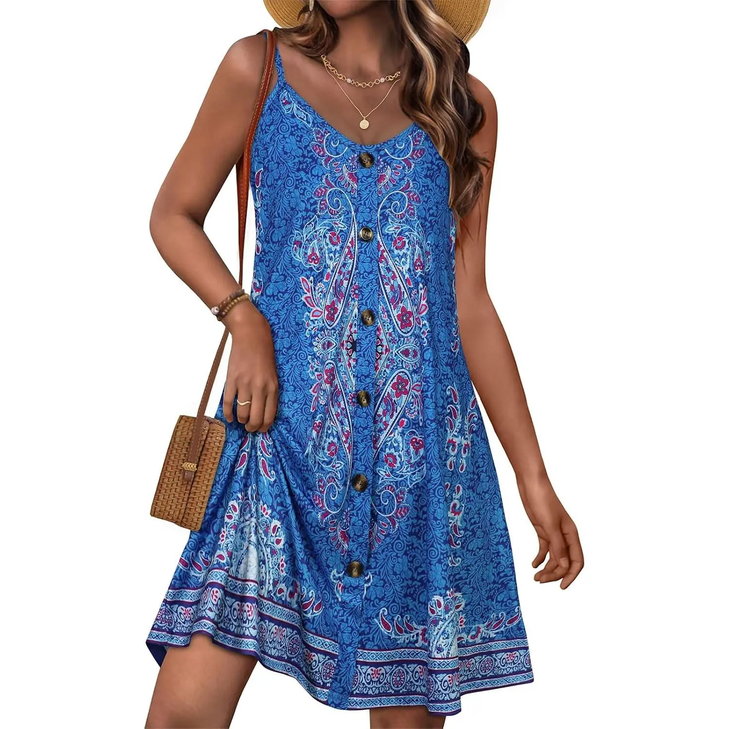 Blue Boho Floral