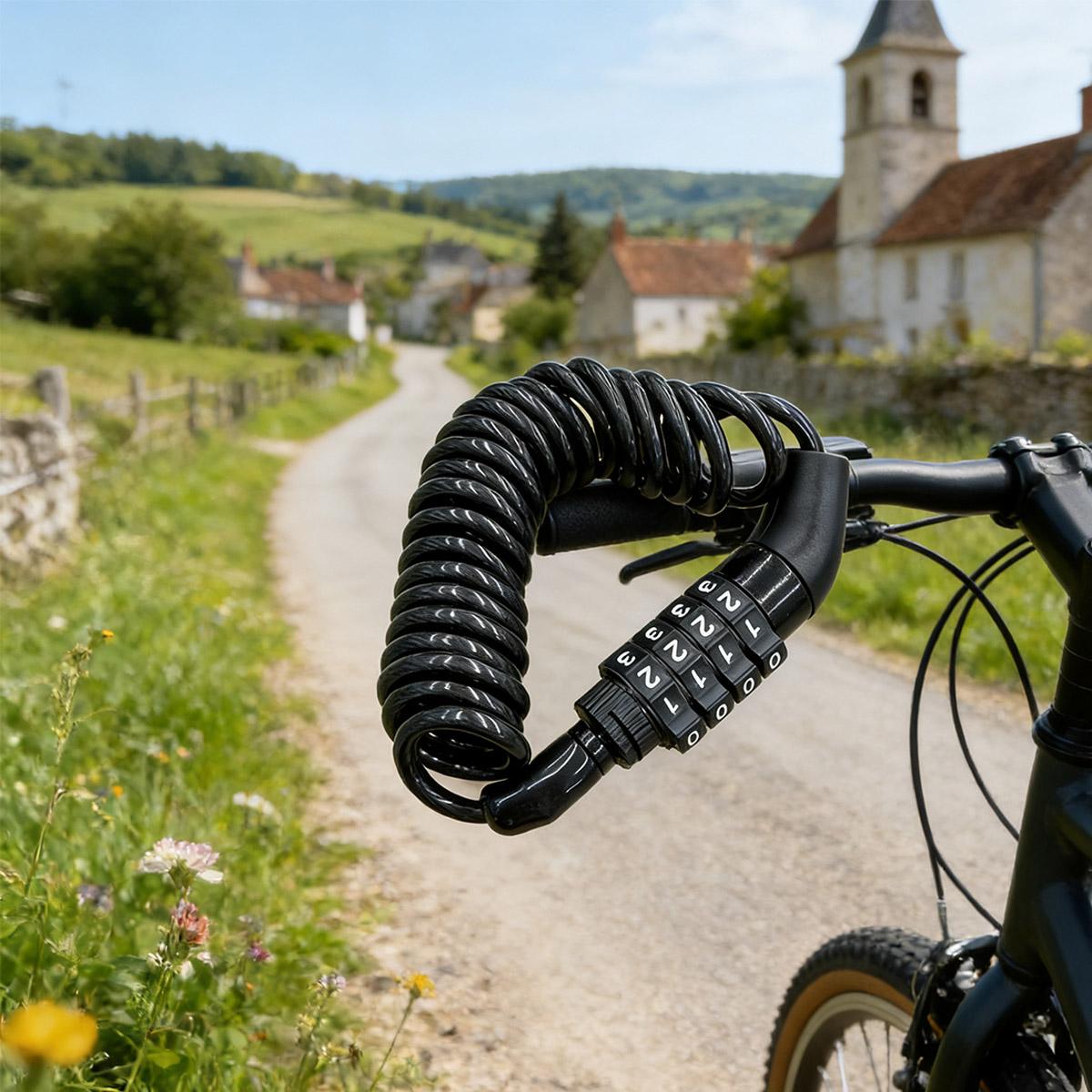 Multifunctional Password Lock for Bicycles and Motorcycles, Helmet Anti-Theft Lock, Long Password Lock, Universal Multifunctional Password Lock