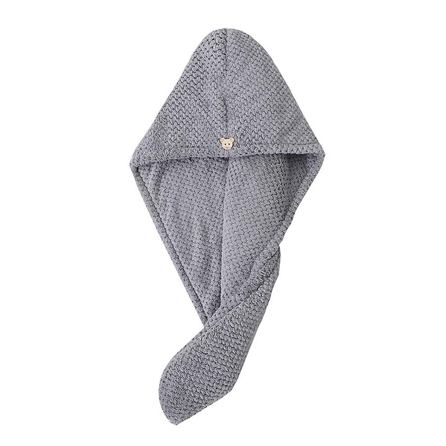 Hair Towel Wrap, Hair Turban Towel, 1 Count Quick Drying Hair Towel Wrap, Soft & Gentle Hair Towel for Curly, Long, Thick Hair with Secure Strap