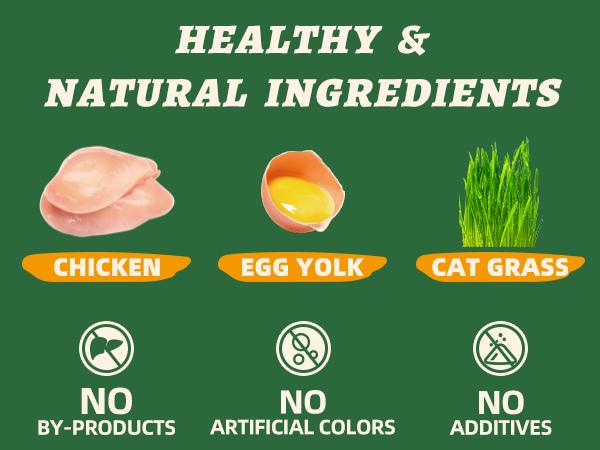 Best Treat for Your Pet! - With Chicken, Egg Yolk, Cranberry, Pumpkin and Cat Grass