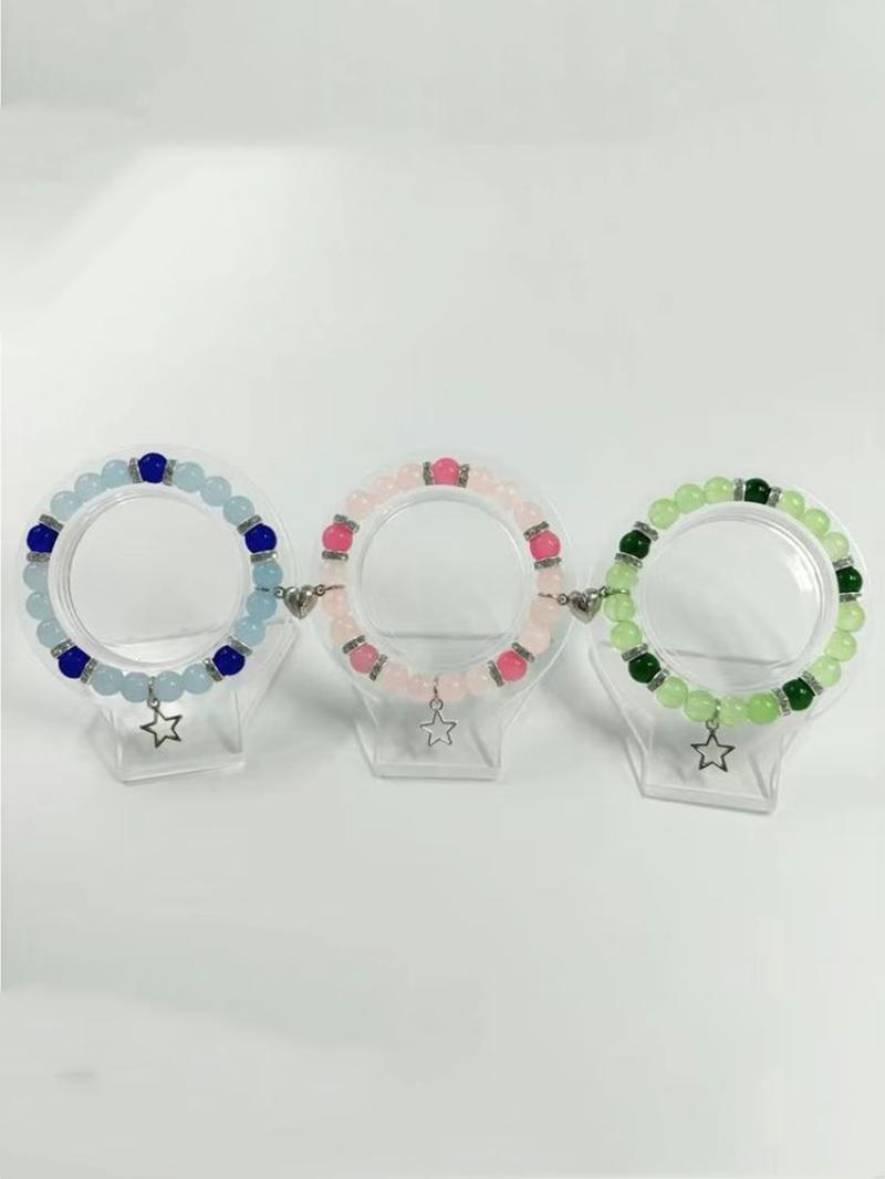 3Pcs Handmade Glass Bead Bracelets BFF Bracelets Classmate Bracelets