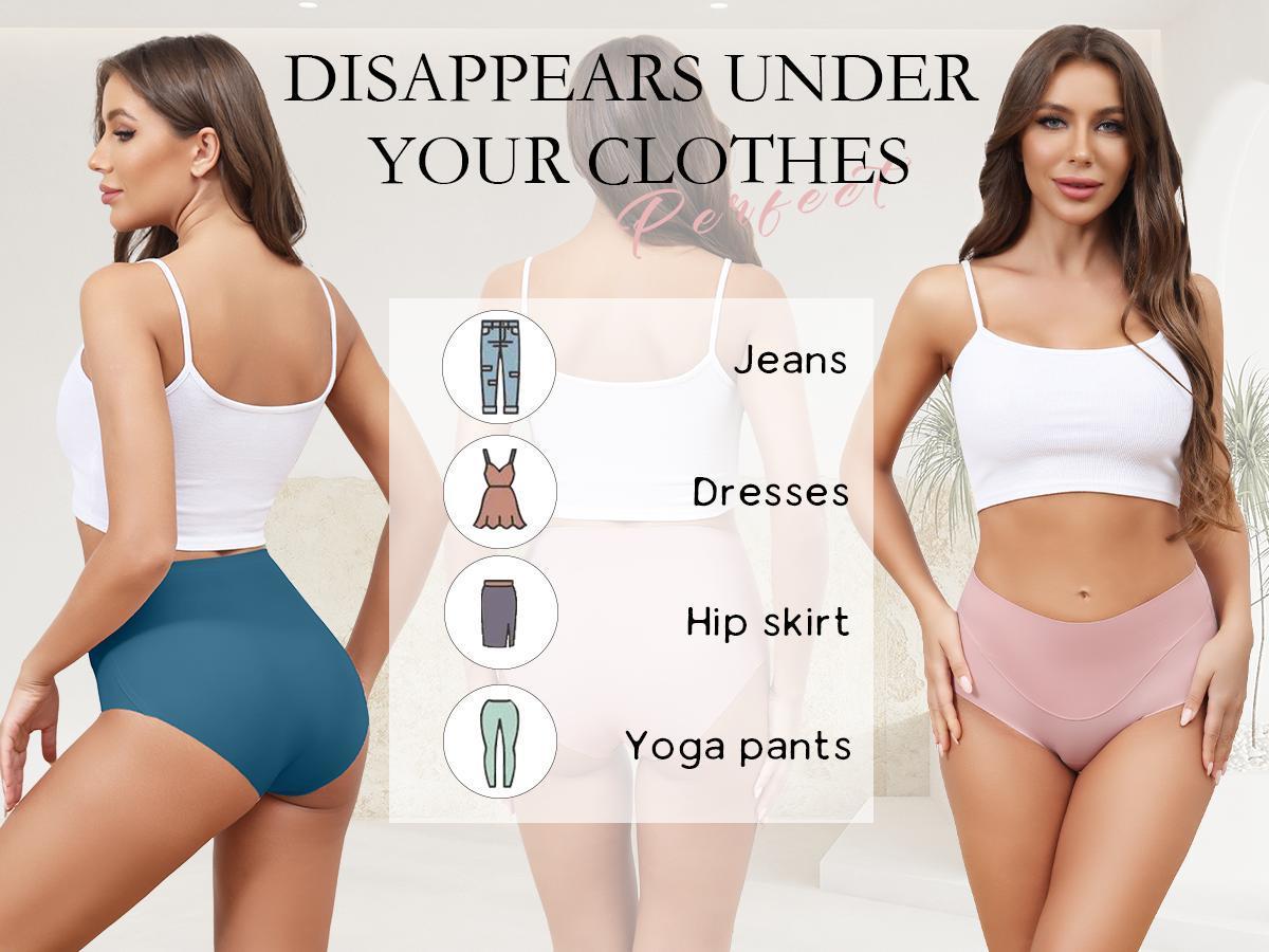 LEVAO Women’s High Waist Seamless Basic Fitted Panties, 6-Pack No Show Hipster Briefs with Full Coverage, Suitable for Dress Wear, Cold Wash Safe, Multi-Size Options LEVAO Women’s High Waist Seamless Basic Fitted Panties, 6-Pack No Show Hipster Briefs with Full Coverage, Suitable for Dress Wear, Cold Wash Safe, Multi-Size Options