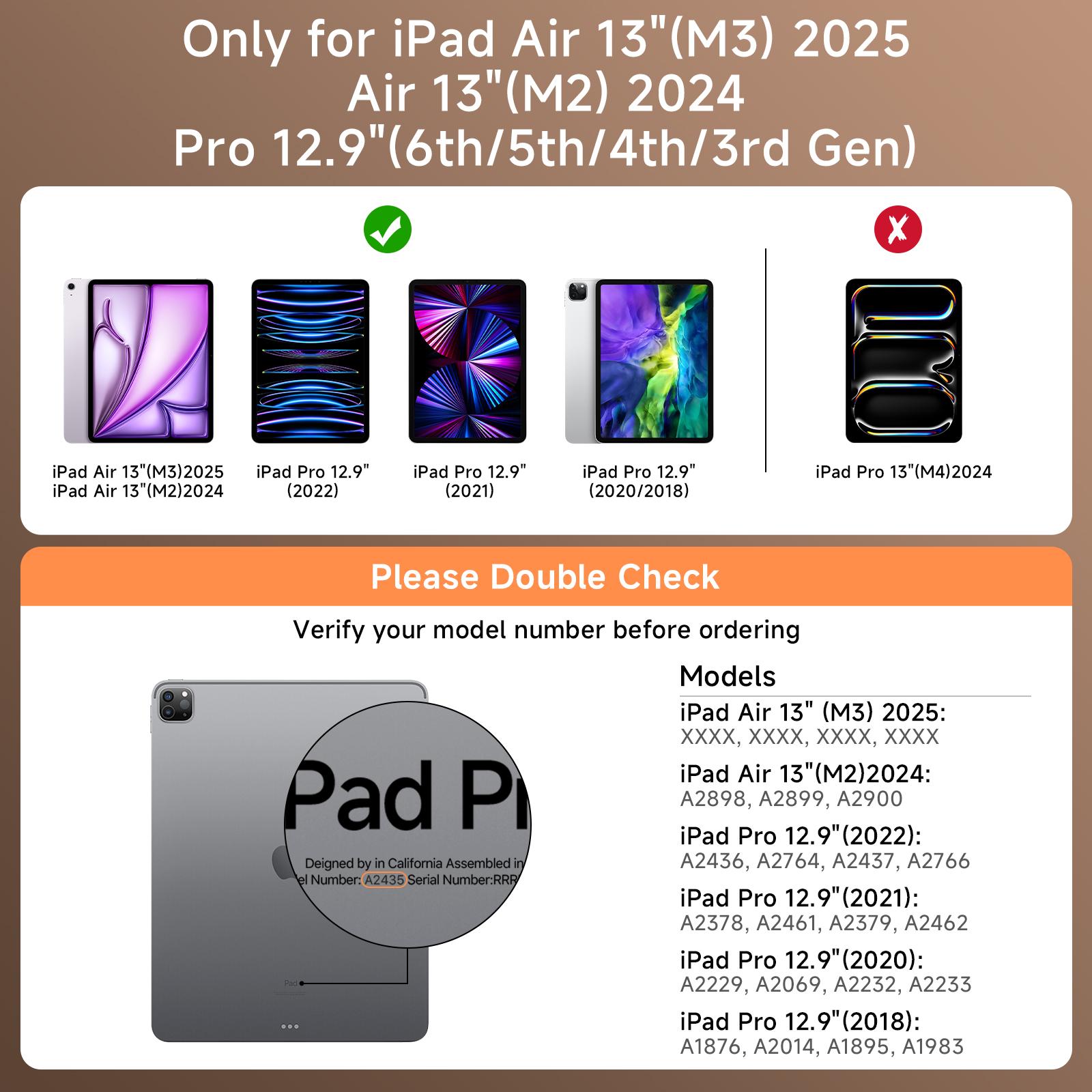 2026 Lecsas High Appearance 360 Swivel Keyboard withtransparent case for iPad(not include iPad!!!)