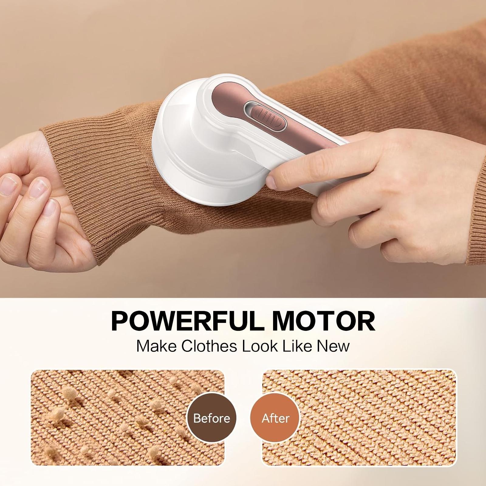 Rechargeable Electric Fabric Shaver, USB Fast Charging Lint Remover for Sweaters Sofas Coats Fleece, Portable Clothing Fuzz Shaver Home Use, Lint Remover For Clothes