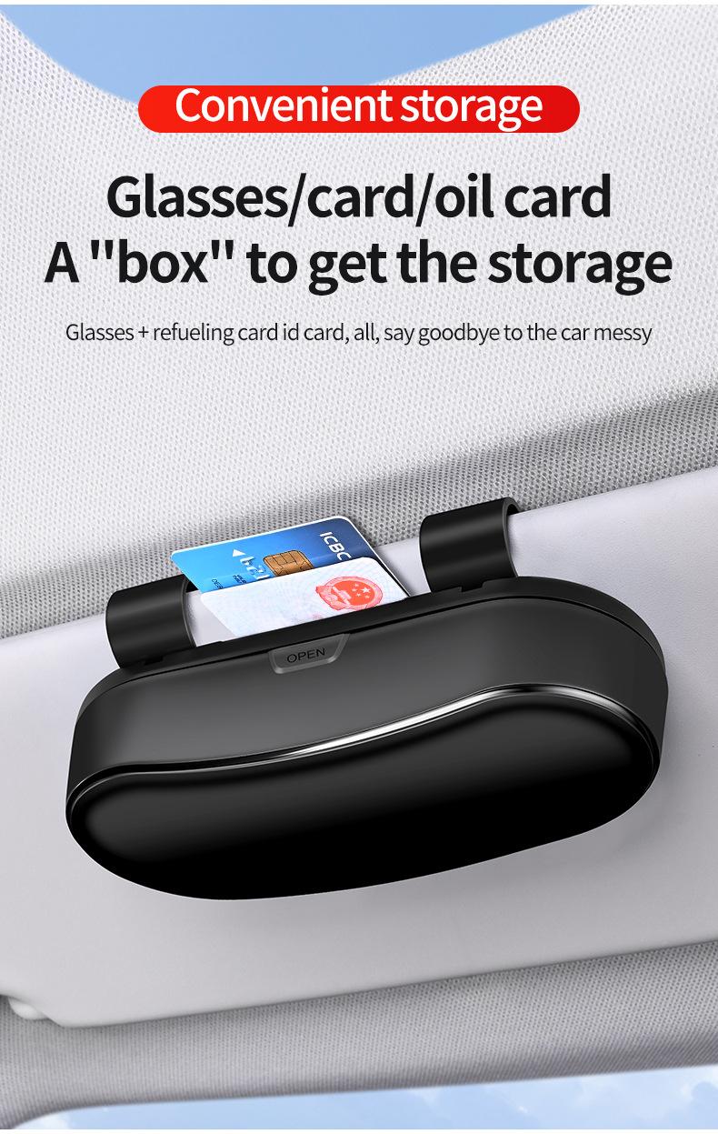 Portable Sunglass Clip, Durable Abs Material, Universal Car Sunglass Holder, //, Vehicle Eyewear Organizer