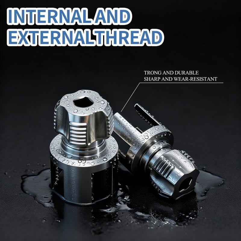Dual-Specification Pipe Threading Tool, Durable & Wear-Resistant, Enhances Installation & Repair Efficiency, Ideal for Plumbing