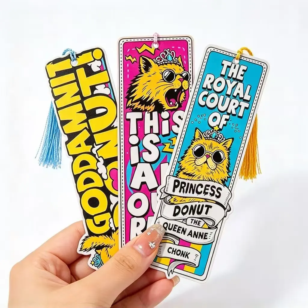 3Pcs Dungeon Crawler Carl Princess Donut Acrylic Bookmarks, Book Accessories, Funny Cat Page Markers, Gifts for DCC Fans & Book Lovers (3PCS-Cat)