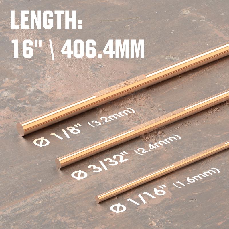 YESWELDER ER70S-6 Copper Coated Mild Steel TIG Welding Rod 5LB 1/8" 1/16" 3/32" x 16" TIG Filler Rod YESWELDER ER70S-6 Copper Coated Mild Steel TIG Welding Rod 5LB 1/8" 1/16" 3/32" x 16" TIG Filler Rod