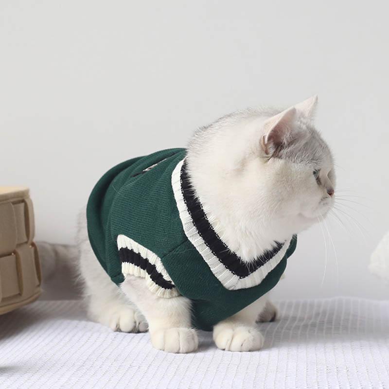 Cat Dog Sweater Pullover Winter Pet Clothes for Small Dogs Cat Vest Puppy Jacket Pet Cat Clothing Kitty Costume Ubranka Dla Psa