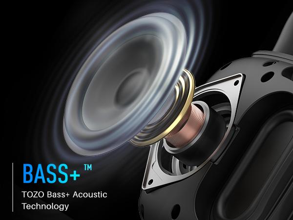 TOZO PE1 Portable Bluetooth Speakers with Adjustable Carabiner, Mini Bluetooth Wireless Shower Speaker with IPX8 Waterproof, 32H Playtime Punchy Bass Audio Speaker for Home, Outdoor and Travel, Black