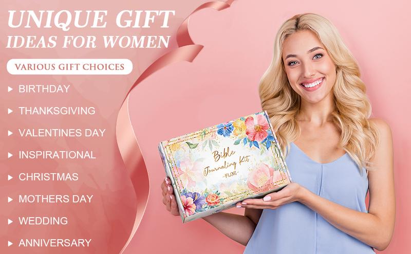 Floe Bible Study Fabric Storage Bag Set, Bible Journaling Kit with Highlighters, Pens, No Bleed, Soft Fabric Organizer for Bible Study Essentials dealsforyoudays