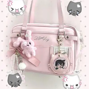 Harajuku Uniform Pain Bag Women Jk School Handbag Student Large Capacity College Students Daily Shoulder Bag Everyday Match Girl