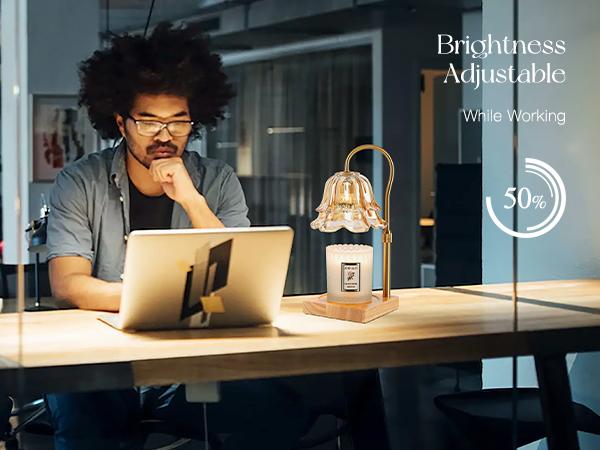 Candle Warmer Lamp, Lily of the Valley Flower Lamp, Height Adjustable with Timer, 2 Bulbs Included, Flameless Fragrance Lamp for Home Bedroom Decor, Ideal Gift for Mom Birthday Mother's Day