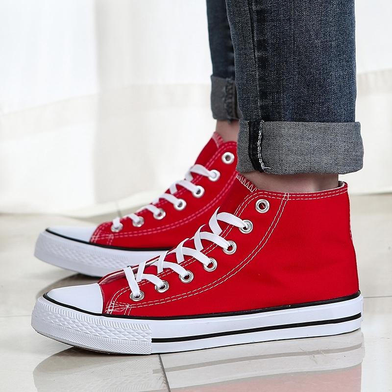 Unisex High Top Canvas Shoes, Classic Design, Versatile All-Season Footwear, Suitable for Various Occasions, Comfortable and Stylish