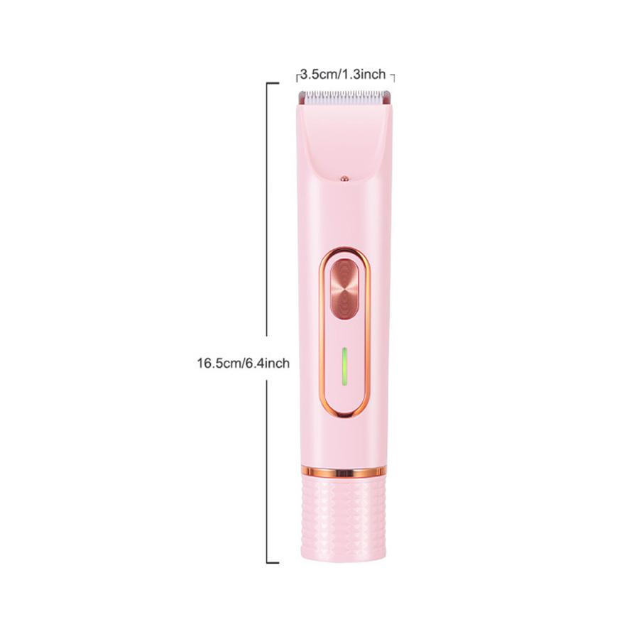 4 in 1 multifunctional ladies  shaver, Trimmer Multigroomer, USB rechargeable, with a long battery life of 90 minutes, ideal for bikini line grooming, nose hair removal, leg shaving and full-body shaving   the perfect gift for women