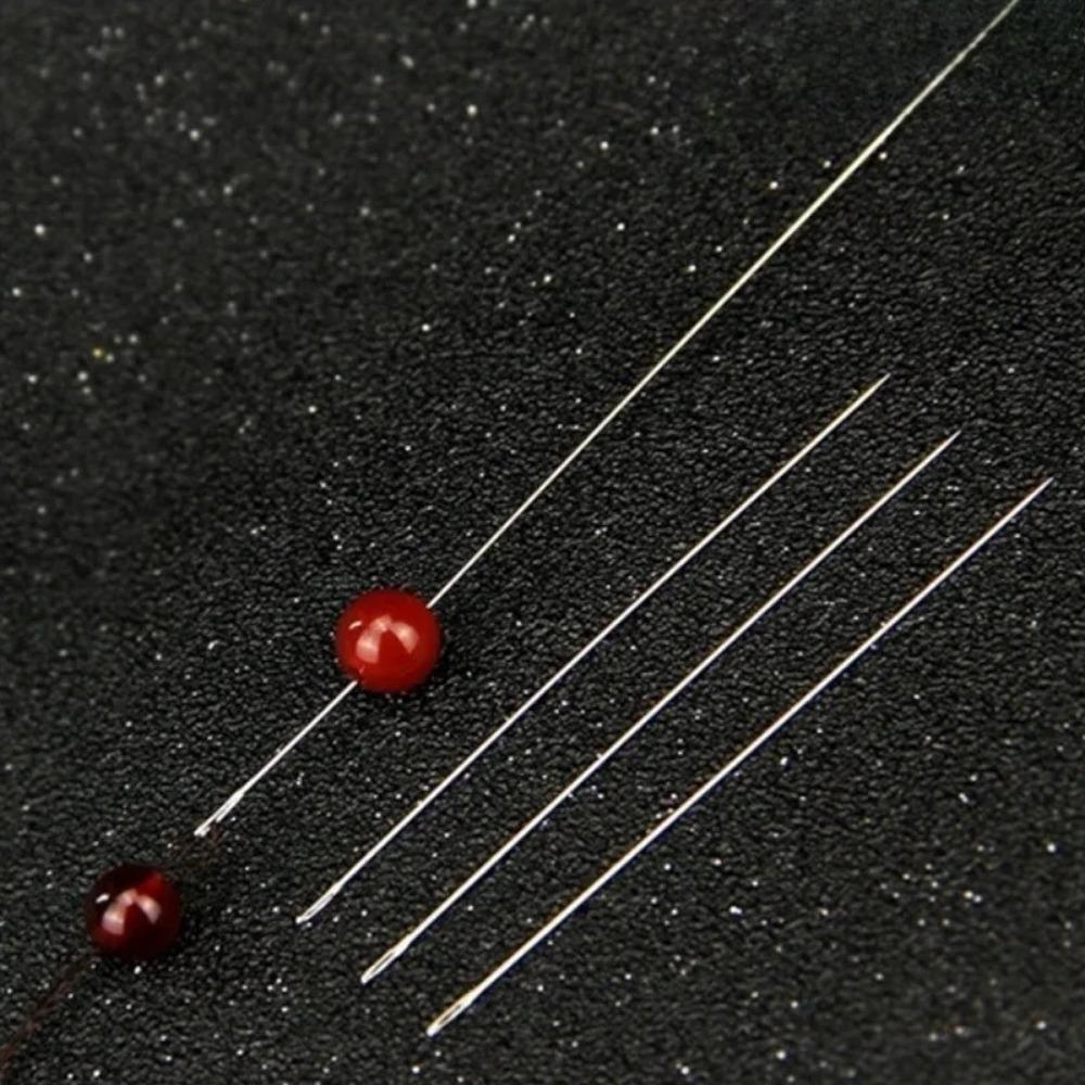 Stainless Steel Beading Needles for Jewelry Making, DIY Craft Sewing Kit with Large Eye, Durable Rustproof Design for Fine or Thick Threads, Multi-Purpose Handcraft Bead Stringing Needle Set