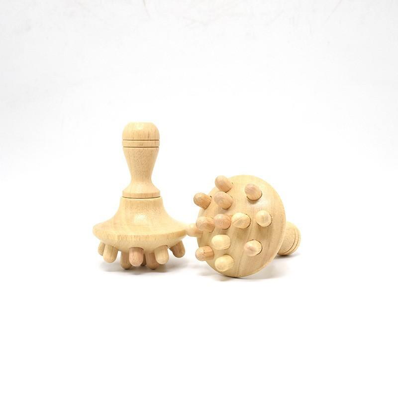 Wooden massager set, nine-wheel massage stick, rolling bar, tendon friction knife, spot.
