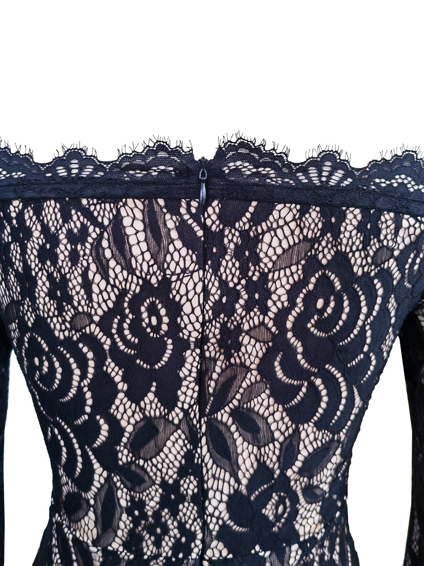 Women's New Sexy Lace Off-Shoulder Romantic Slimming Long Sleeve Mermaid Dress, Perfect for Dating and Parties, Elegant Evening Gown