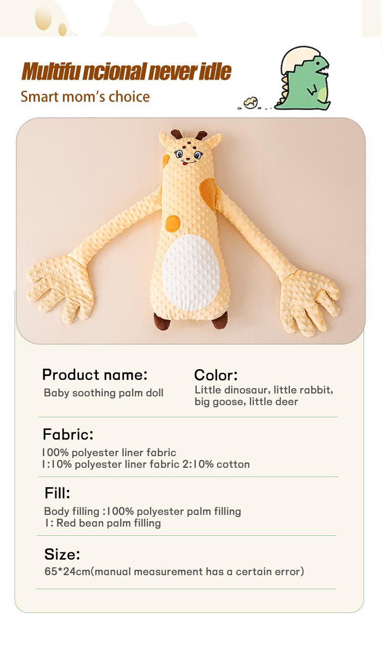 Baby Sleeping Pillow Big White Goose Patting Soother Animals Shaped Sleep Aid Calming Companion for Bedtime