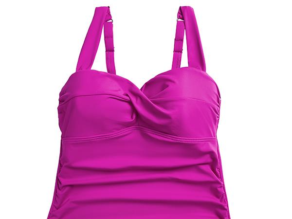 Holipick Two Piece Underwire Tankini Swimsuits for Women Tummy Control Tankini Top Bandeau Bathing Suits with Bottom