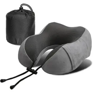 Humpback Travel Pillow -Memory Foam Neck Pillow for Comfort on Airplane- Compact and Ergonomic Design for Travel, Car Rides, and Home Use. Breathable & Comfortable & Supportive Neck Pillow, Sleeping Neck Pillows for Travel, Car, Office and Home