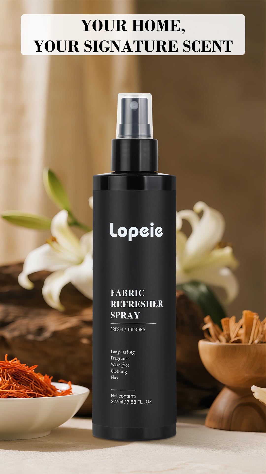 Lopeie Fabric Refresher & Room Spray – Non-Toxic, Pet & Kid Safe, Long-Lasting Fresh Scent (8oz) Lopeie Fabric Refresher & Room Spray – Non-Toxic, Pet & Kid Safe, Long-Lasting Fresh Scent (8oz)