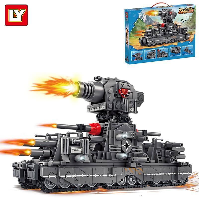 Tank Model Building Toy, Military Vehicle Building Set, Movable Block Model, Home Decor & Party Decoration, Perfect Gift for Boys & Military Enthusiasts