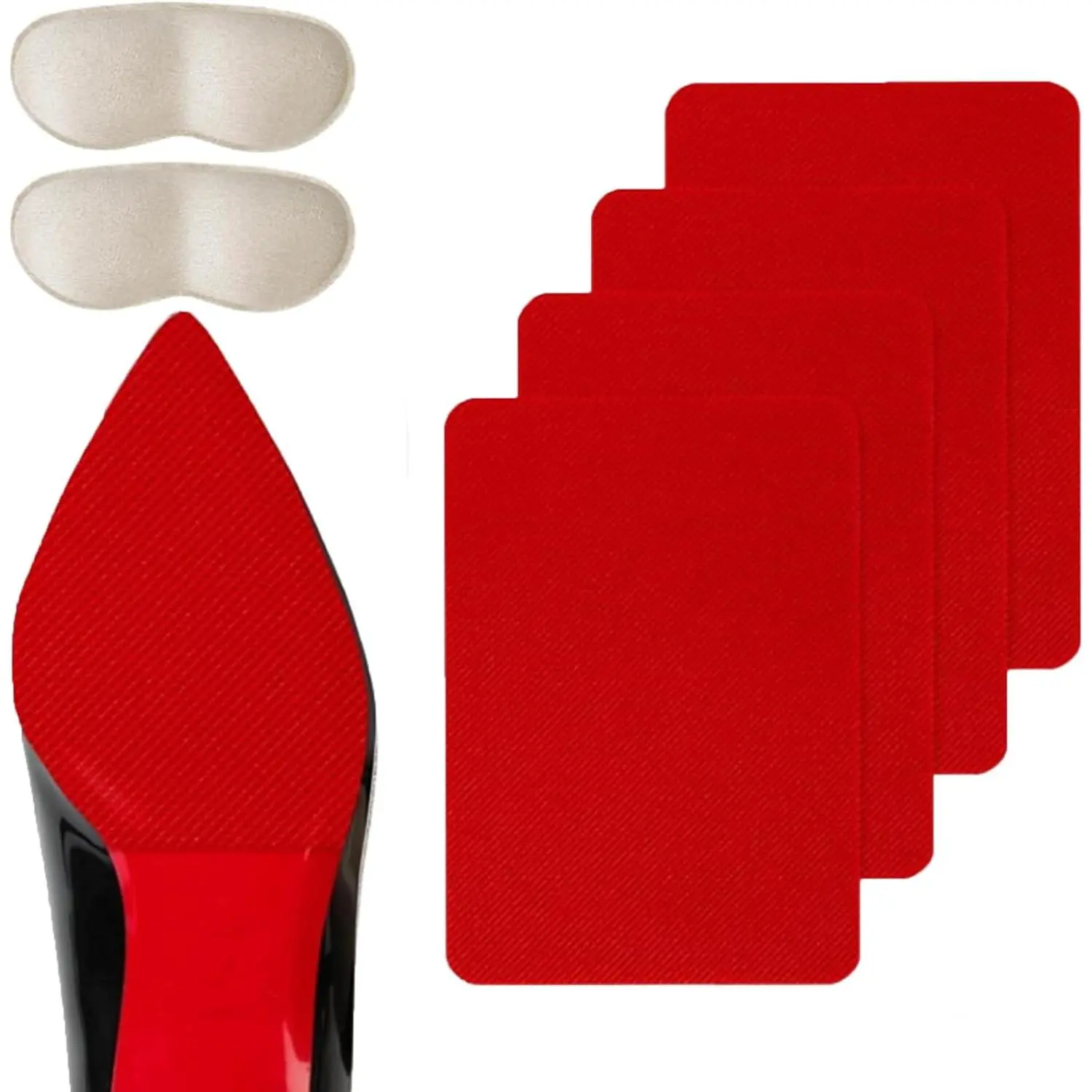 2 Pair Red Bottom Protectors + 1 Pair Be