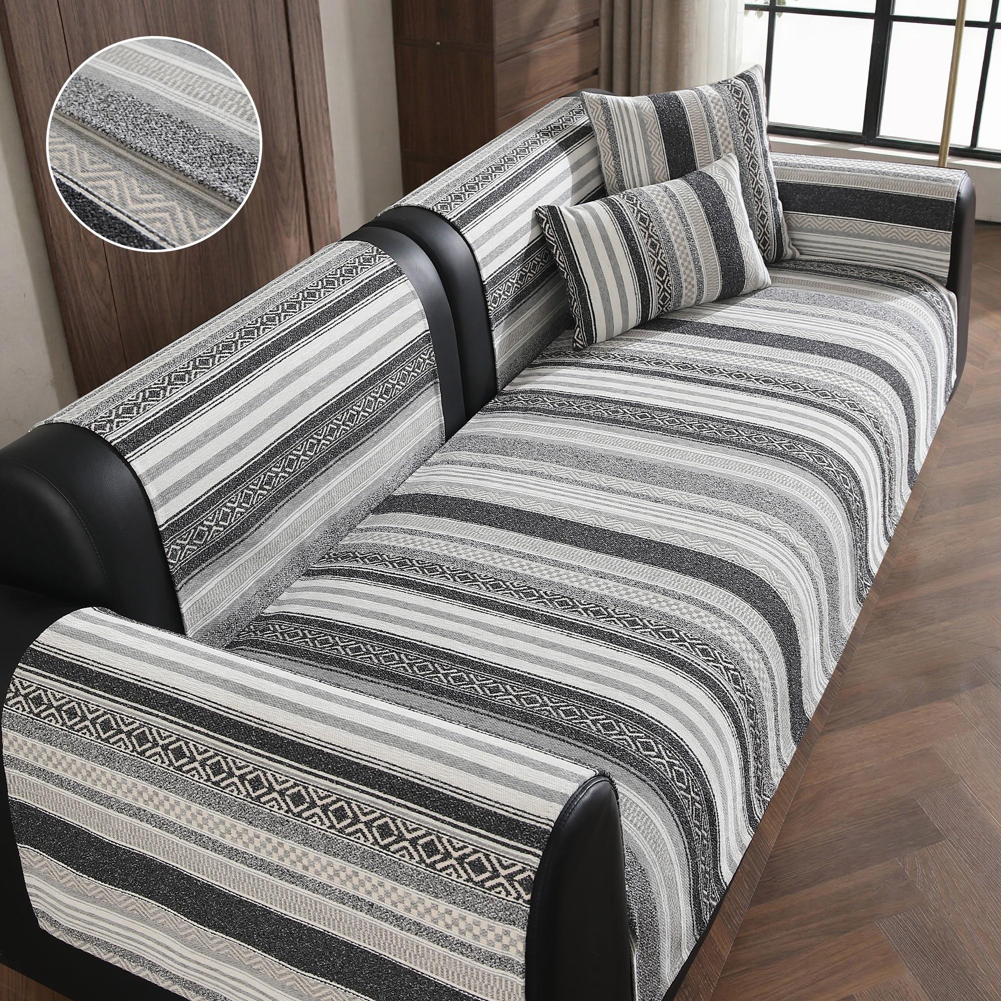 1pc Universal Sofa Pad, Reusable Casual Style, Fits 1-4 Seater Sofas, Non-Slip, Pet-Friendly, Suitable for All Rooms