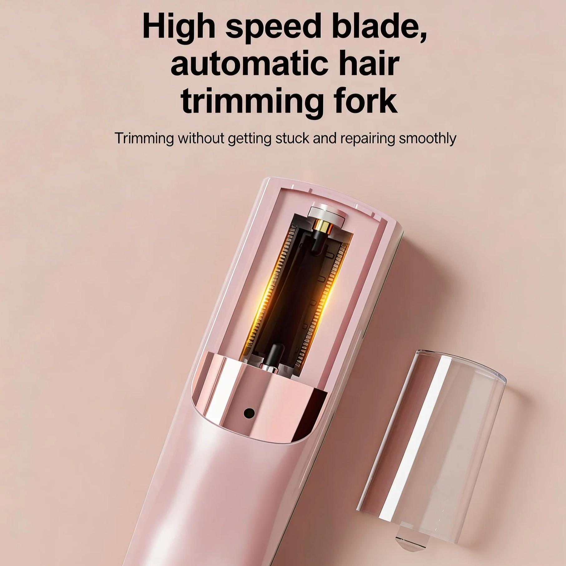 Portable Electric Hair Trimmer, Automatic Split Ends Cutter, Multi-Functional Styling Tool, Holiday Gift