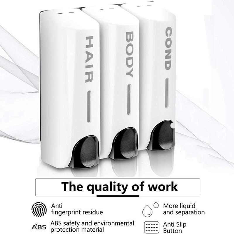 Nordic Minimalist Wall-Mounted Soap Dispenser, Shampoo and Body Wash Liquid Holder, Modern Bathroom Storage Solution for Home and Hotel