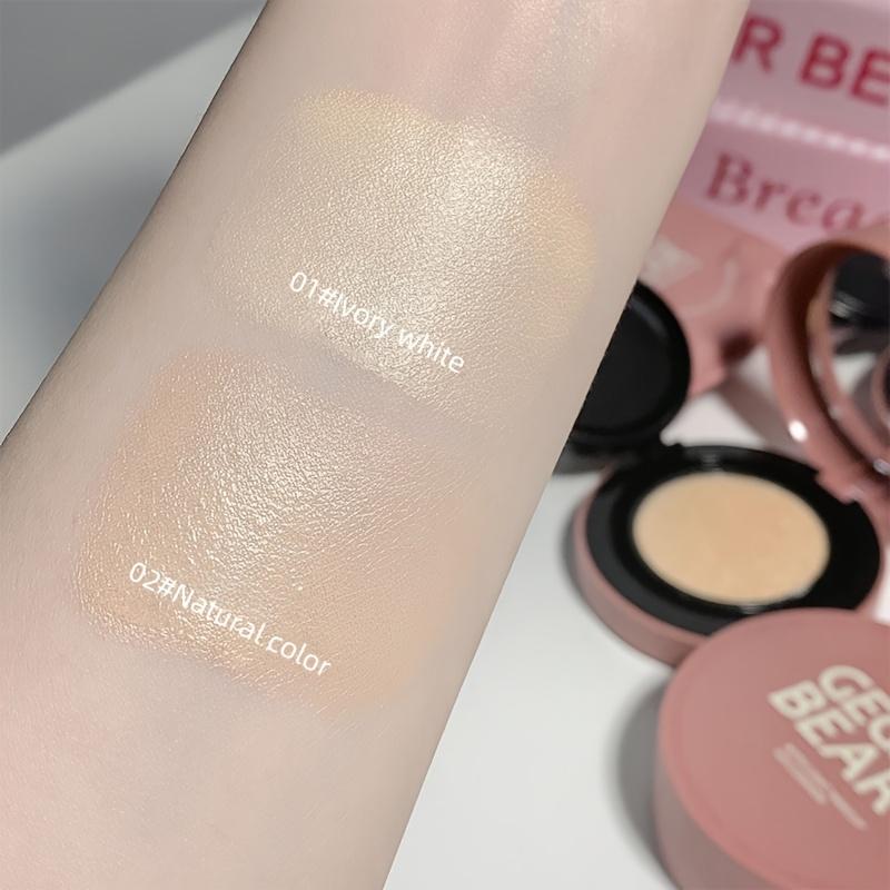 BB Cream Foundation - BB Foundation + Refill, for Use with A Powder Puff, Waterproof, Sweatproof, Oil-controlling, Moisturizing, Permanently Conceals Pores, Suitable As A Christmas or Valentine's Day Gift.