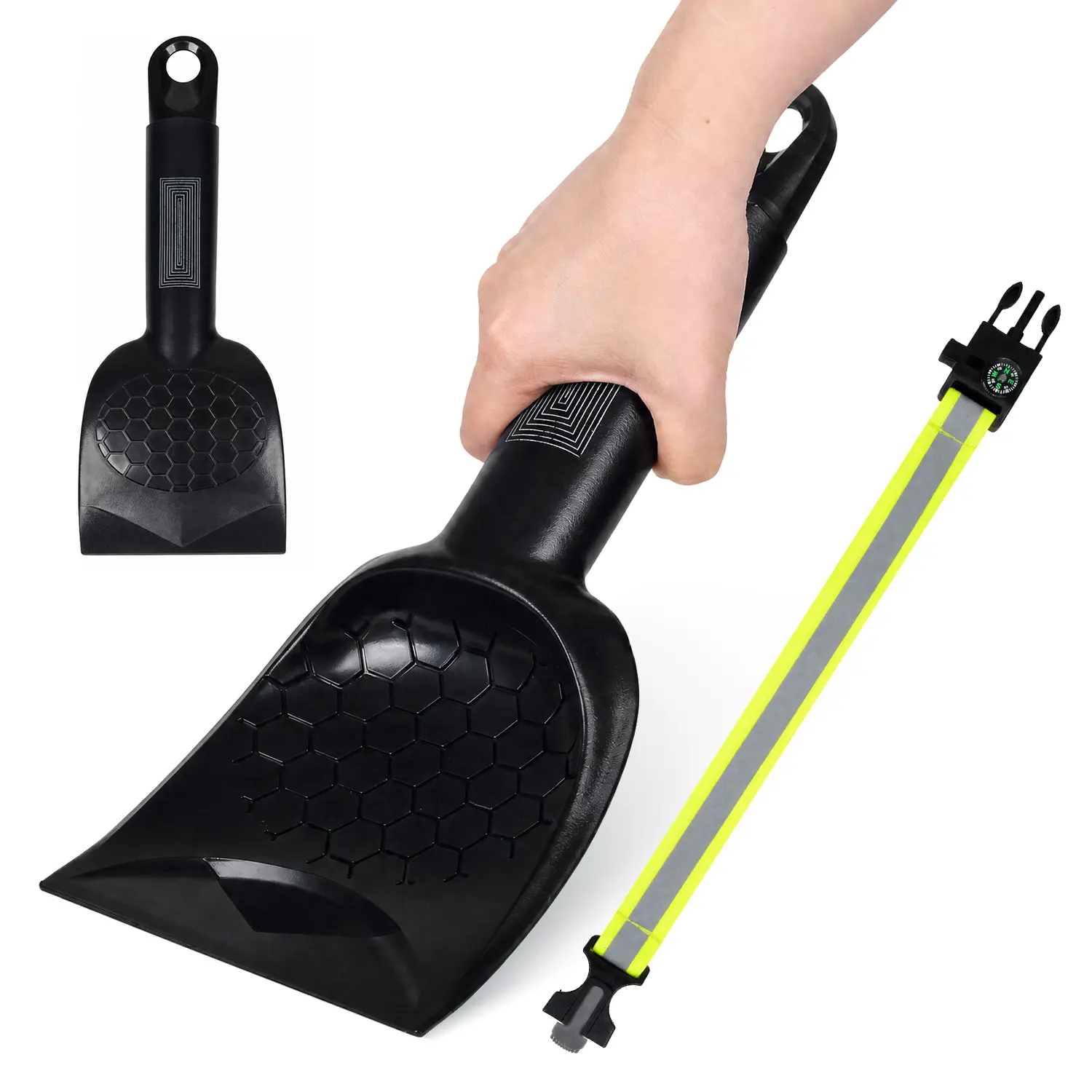 Ice Scraper for Car Windshield ,Frost Remover for Deicing Ergonomic Plastic Handle