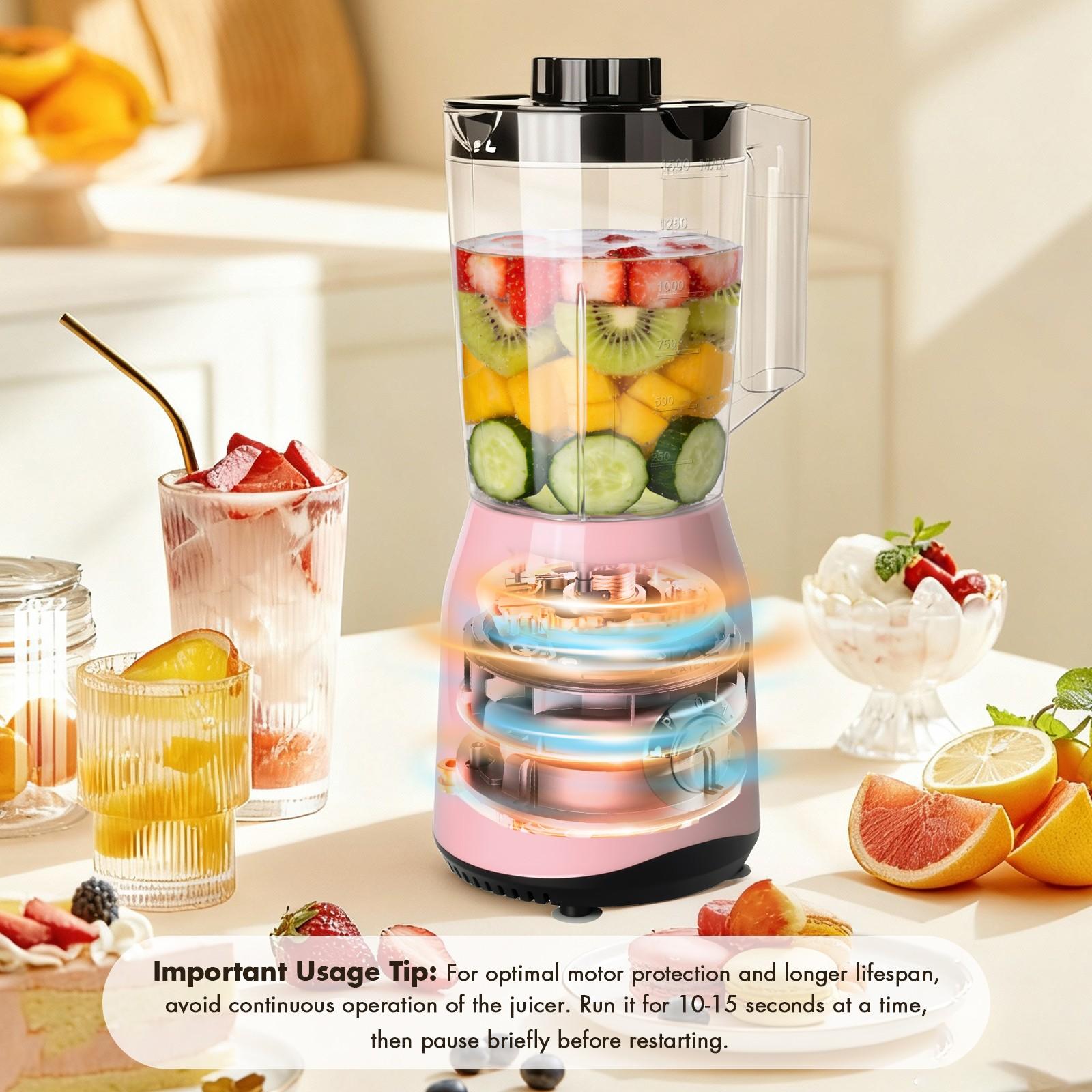 LAC 300W Electric Juicer, 1 Count Portable Blender & Coffee Cup with Seal Cover, Household Kitchen Appliances for Smoothies, Shakes, Juices