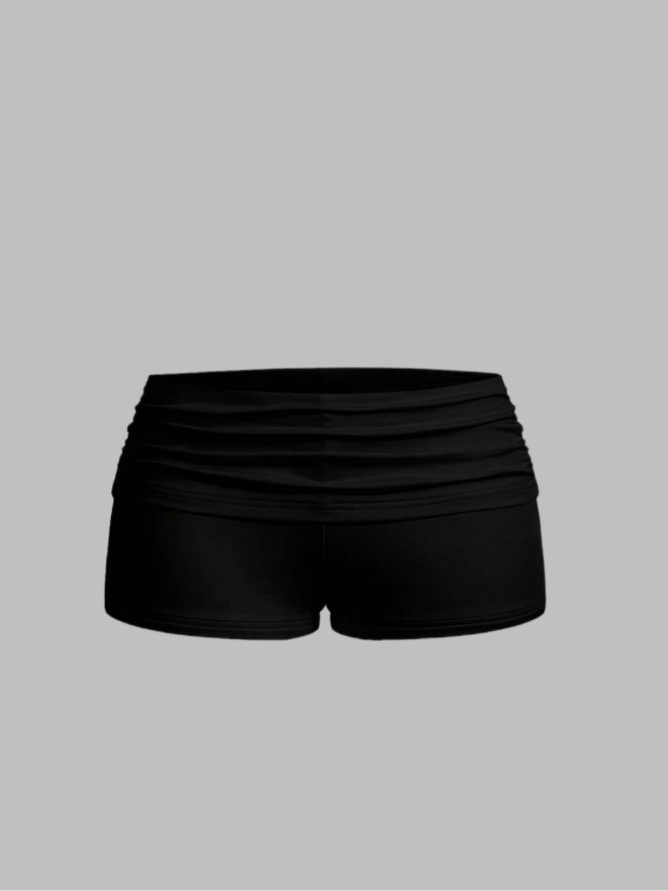 Women's Casual Shorts Set, Three-Piece Comfortable Summer Wear, Stylish Daily Essentials, Perfect for Everyday Use