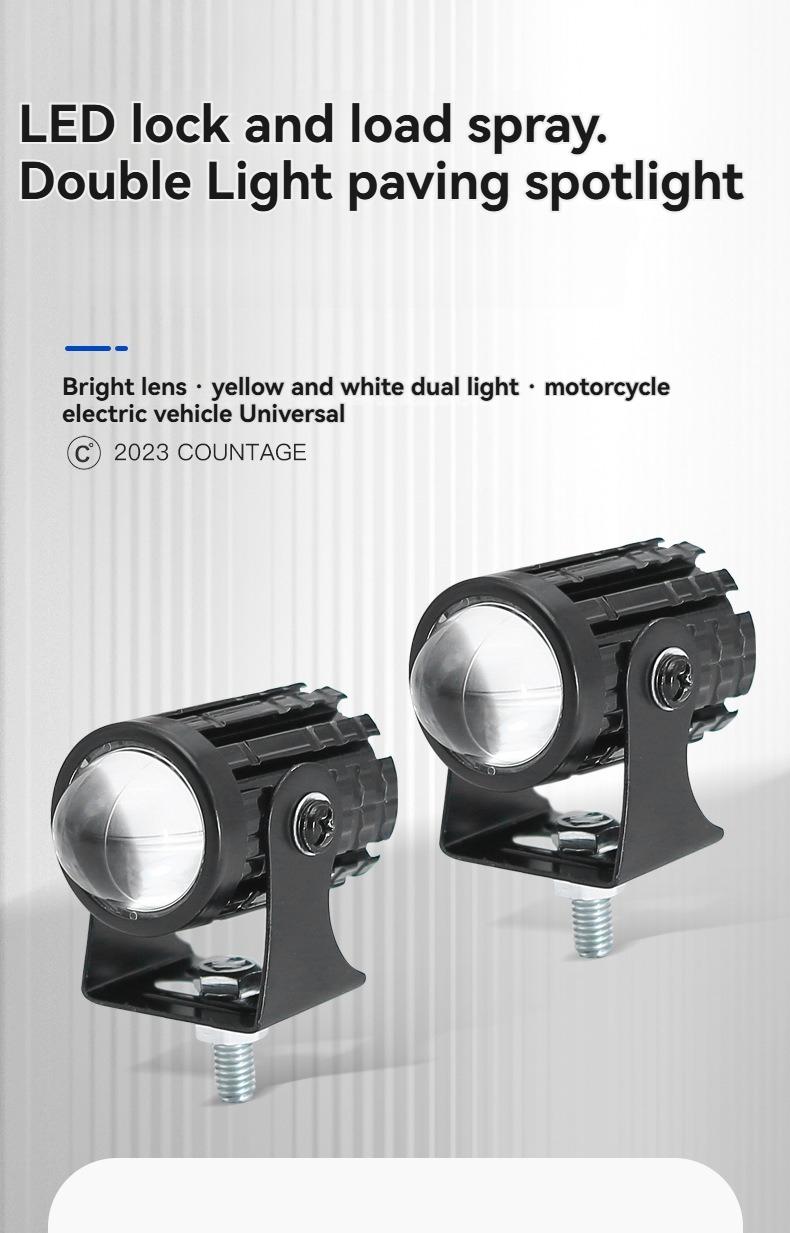 High Brightness LED Spot Lights Mini High Low Beam Driving Lamps, 12V-24V Universal Voltage, Superior Heat Dissipation, Enhanced Safety in Rainy & Foggy Days, Widely Compatible with Cars Trucks SUVs Vans ATVs UTVs and Most Vehicles