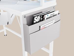 SEDETA Corner Desk with Tray and LED Lights Small Computer Desk Gamer Desktop Desktop Workstation Furniture