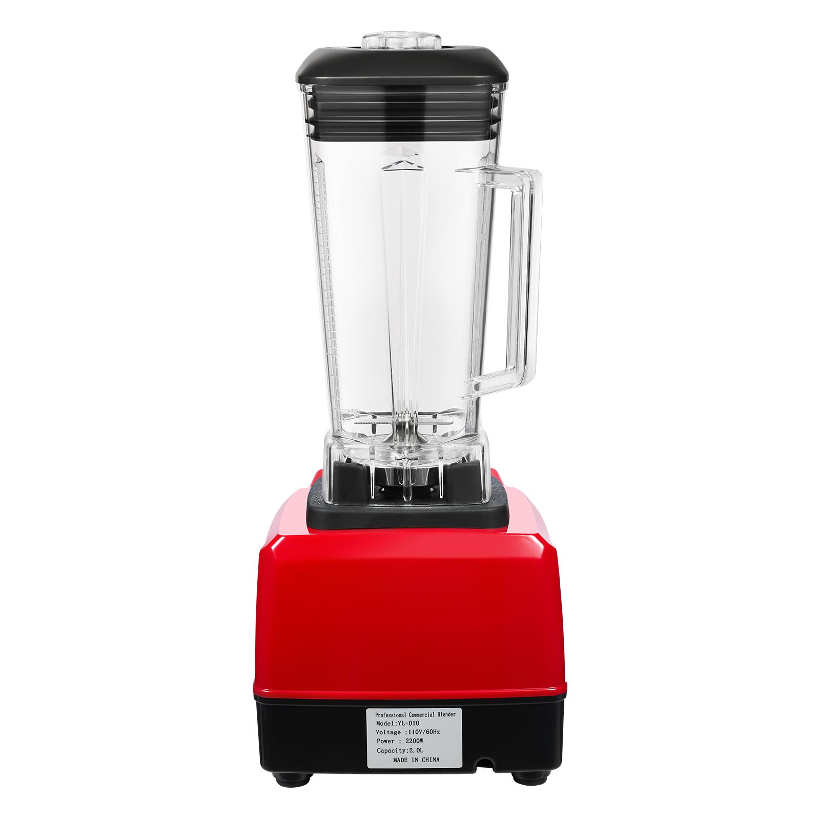 3HP Commercial Blender 24000 RPM High Speed for Smoothies and Ice Blending 2L Large Jar Blender with Stainless Steel Blade for Juice Shake Kitchen Restaurant
