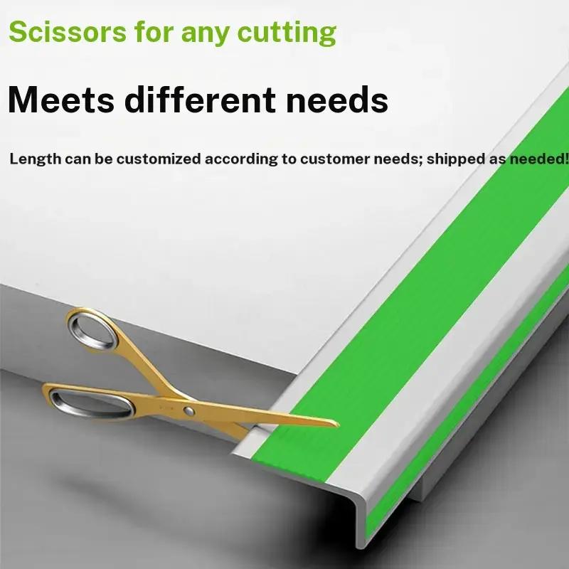 Stair Non-Slip Strip L-Type, Self-Adhesive Thick Outdoor Anti-Slip Tape, PVC Stair Step Grip, 10x4cm, 10m Roll